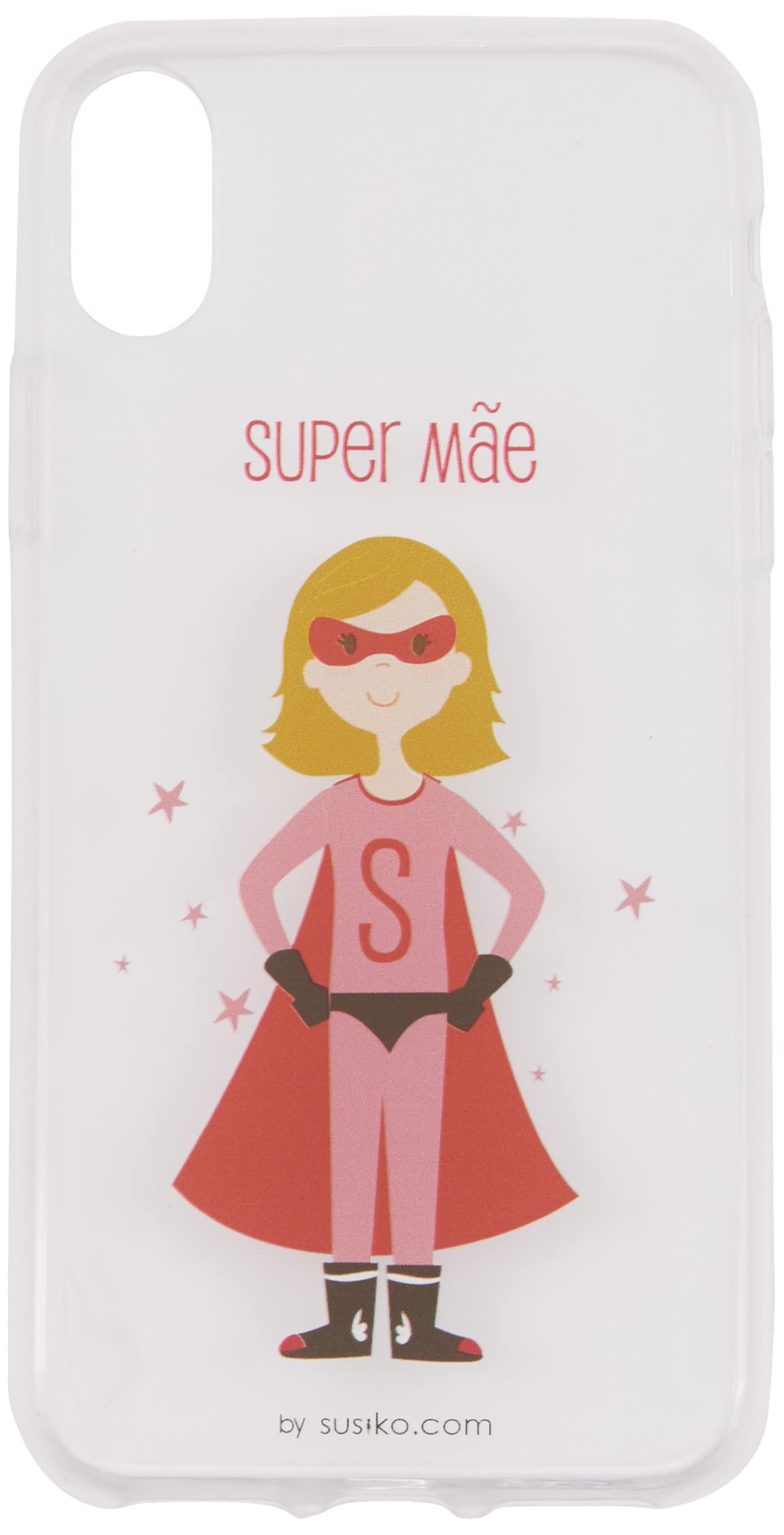 Susiko Supermama iPhone X Case in Portuguese transparent
