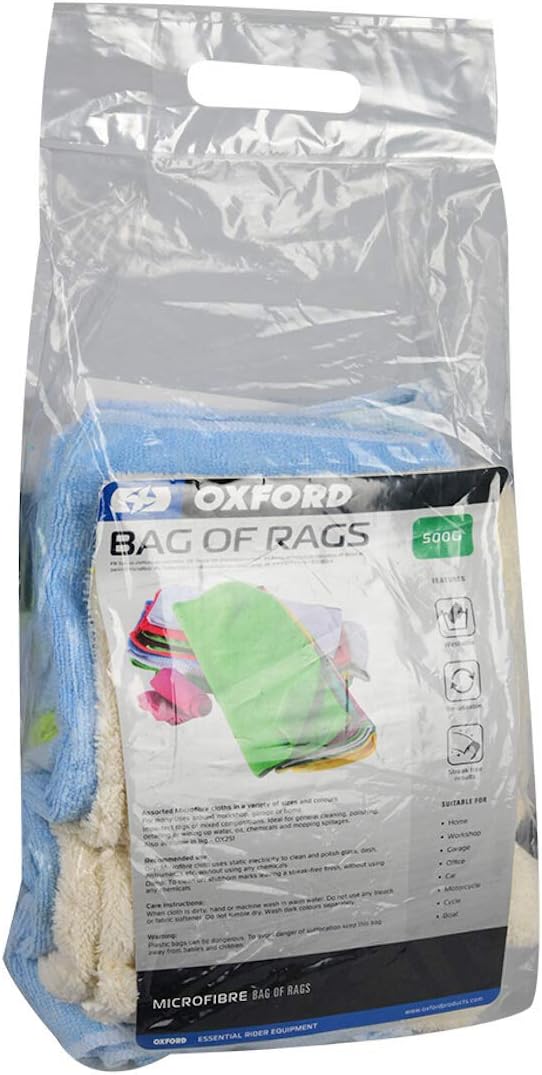 OXFORD Microfibre Cloths. 500gm Mixed Pack. Cleaning/Polishing. Re-Usable. For Car/Bike/Boat etc. - Image 3