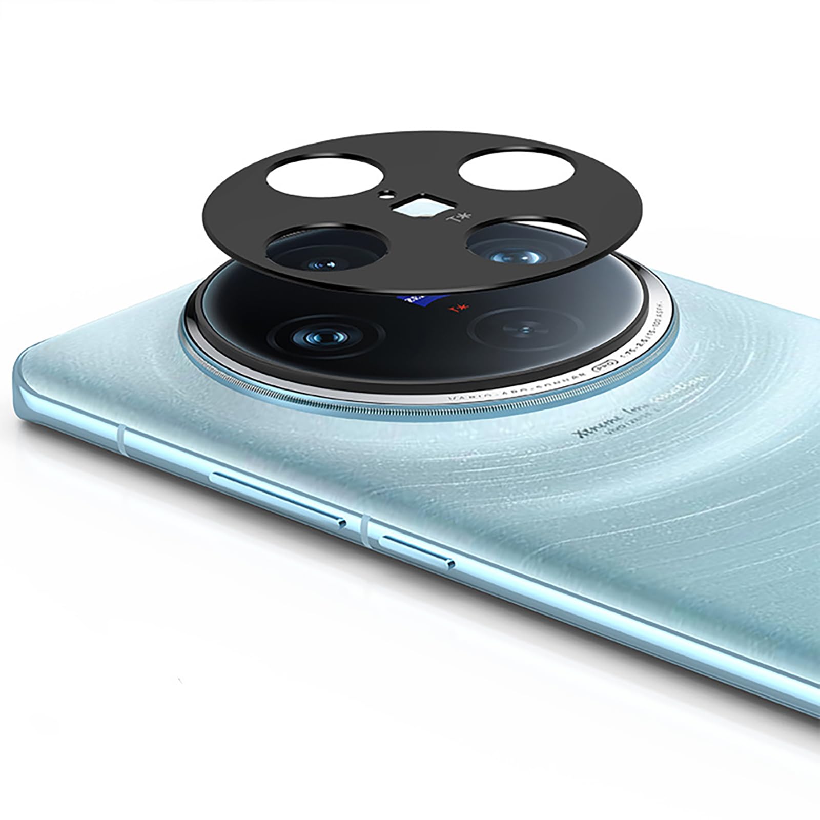 GIOPUEY Camera Lens Protector Compatible with VIVO X100,[2 Pack] Camera Lens Metal Protectors [Does Not Affect Imaging] 360° Camera Protection for VIVO X100 (Black)