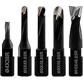 Hopson Tools Solid Carbide Bit for Domino Jointing Machines Cutter Set Includes 5 Solid Carbide Bits with Diameters of 4mm,5m