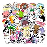 Cute Cartoon Water Bottle Stickers, Girl VSCO Trendy Laptop Notebook Phone Computer Guitar Skateboard Luggage Vinyl Decal for Teen