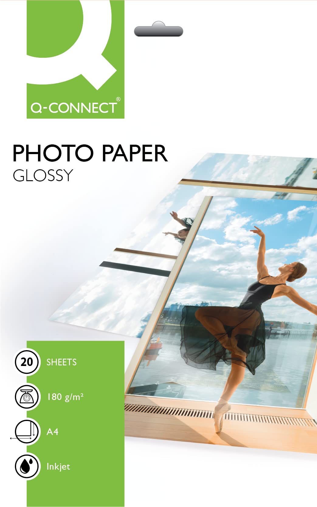 Q-Connect A4 Gloss Photo Paper 180gsm (Pack of 20)