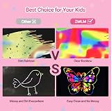 ZMLM Scratch Art for Kids 2 Pack Large Rainbow Scratch Notebooks Pink view 8
