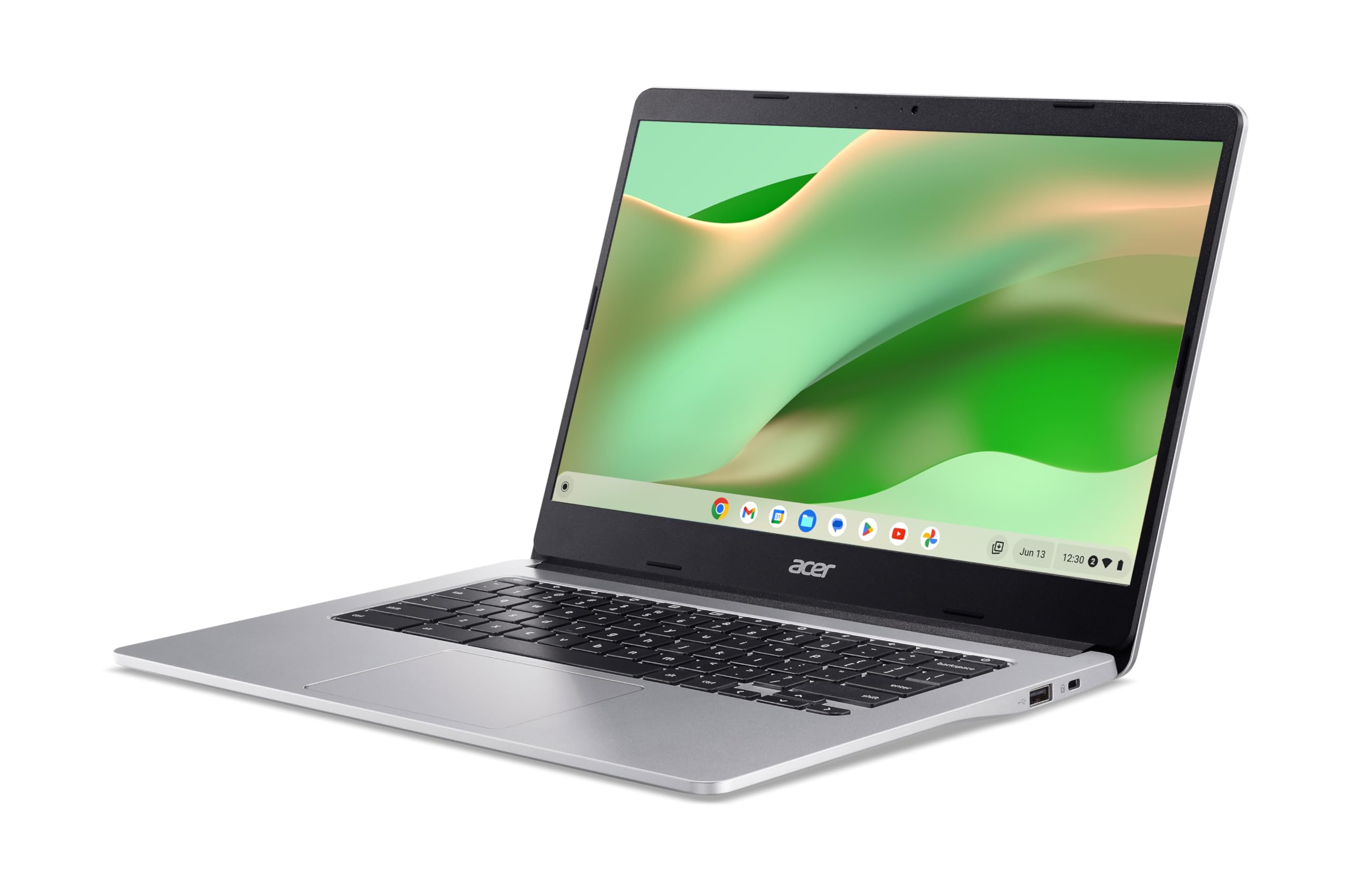 Acer Chromebook 314 (CB314-2H-K0VA) Laptop | 14 Inch FHD Display | MediaTek Octa-Core ARM Cortex A73/A53 (MT8183) | 4 GB RAM | 64 GB eMMC | Mali-G72 MP3 GPU | Google ChromeOS | Silver