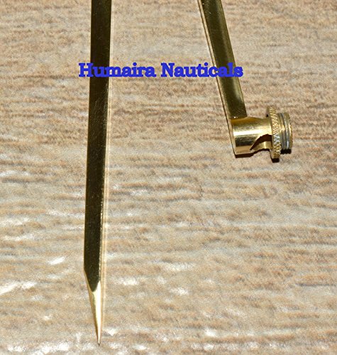Antique Solid Brass Pencil Divider Compass 8 Inch - Thumbnail 4