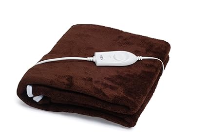 Expressions 350 TC Polyester Single Electric Bed Warmer Under Blanket - Solid, Brown