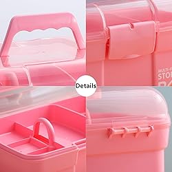 Kinsorcai 11'' Plastic Storage Box with Removable