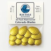 20 Count - Colorado Spinner Blades for DIY Lure Making - Worm Harness for Walleye Rig Fishing Blades, Crawler Harness for Walleye, Trout, Salmon, Bass Fishing