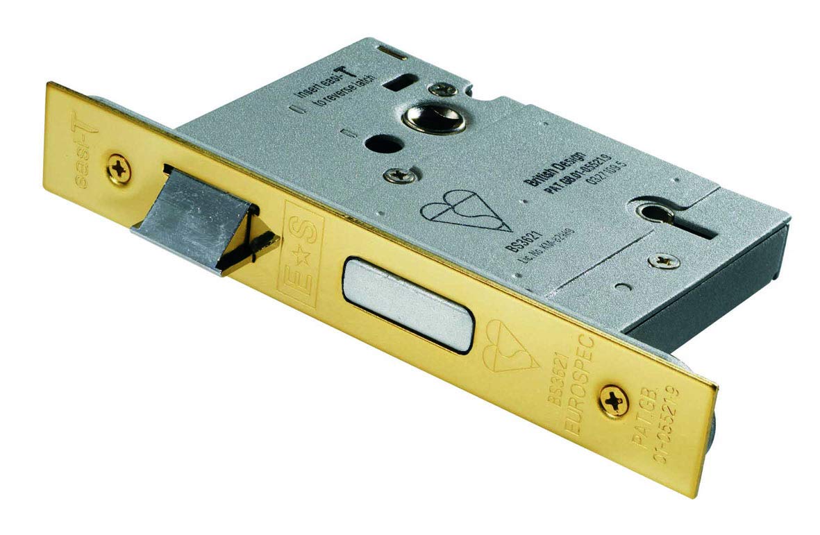 Carlisle Brass LSB5530PVD/BP British Standard Sash Lock, Satinless Brass, 3 inch