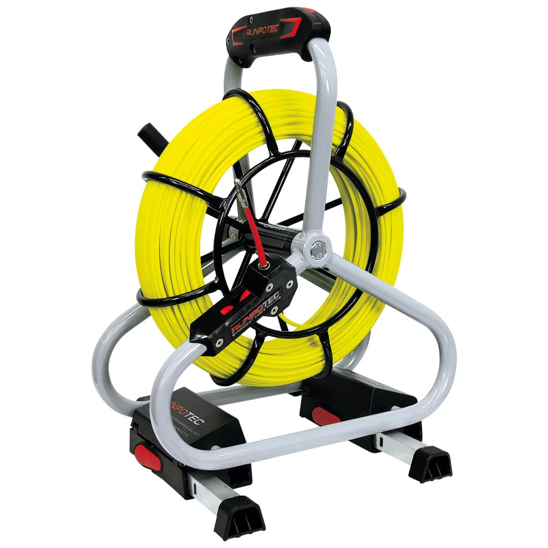 GF4.5 Fibreglass Rod Diameter 4.5 mm - Professional Set - RTG Thread Diameter 6 mm, Cable Retraction Tool, Length: 80 m, Total Breaking Load 220 kg, for Pipe Diameter 30-80 mm