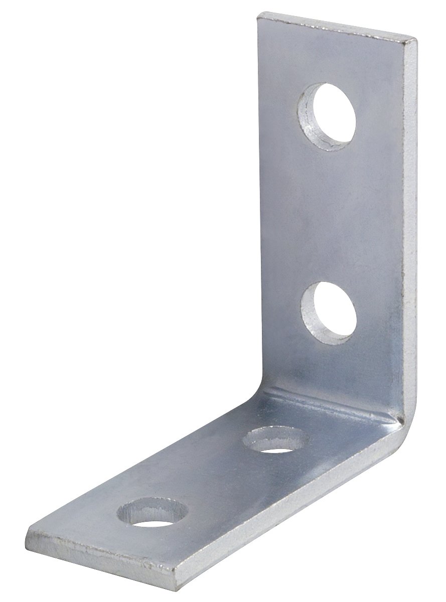 Superstrut 2 Hole 90 Degree Angle Strut Bracket Silver Galvanized Case 10 Metal Business