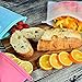 Shark Lock Silicone Food Storage Bag (6 Bags) 2 New 10 Ounce Silicone Snack Bags, 2 Med Reusable Sandwich Bags, 2 Large Reusable Silicone Food Bag, Silicone Storage Bags Reusable