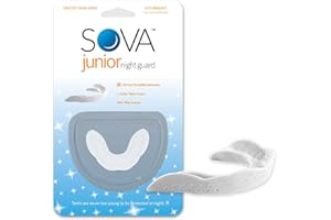 SOVA Junior Night Guard, Snow White - 1.6mm Thin - Custom-Molded Fit - Protects Against Nighttime Teeth Grinding & Clenching - FSA/HSA Eligible - Odor & Taste Free - Remoldable Up to 20 Times