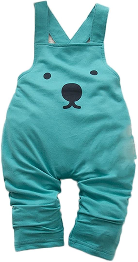 Amazon Co Jp Sebles ベビー服 ユニセックス オーバーオール アニマル 新生児 0歳 1歳 2歳 無地 コットン 綿 ズボン 春 秋 ユニセックス 男の子 女の子 春 秋 タイプa 80cm 服 ファッション小物