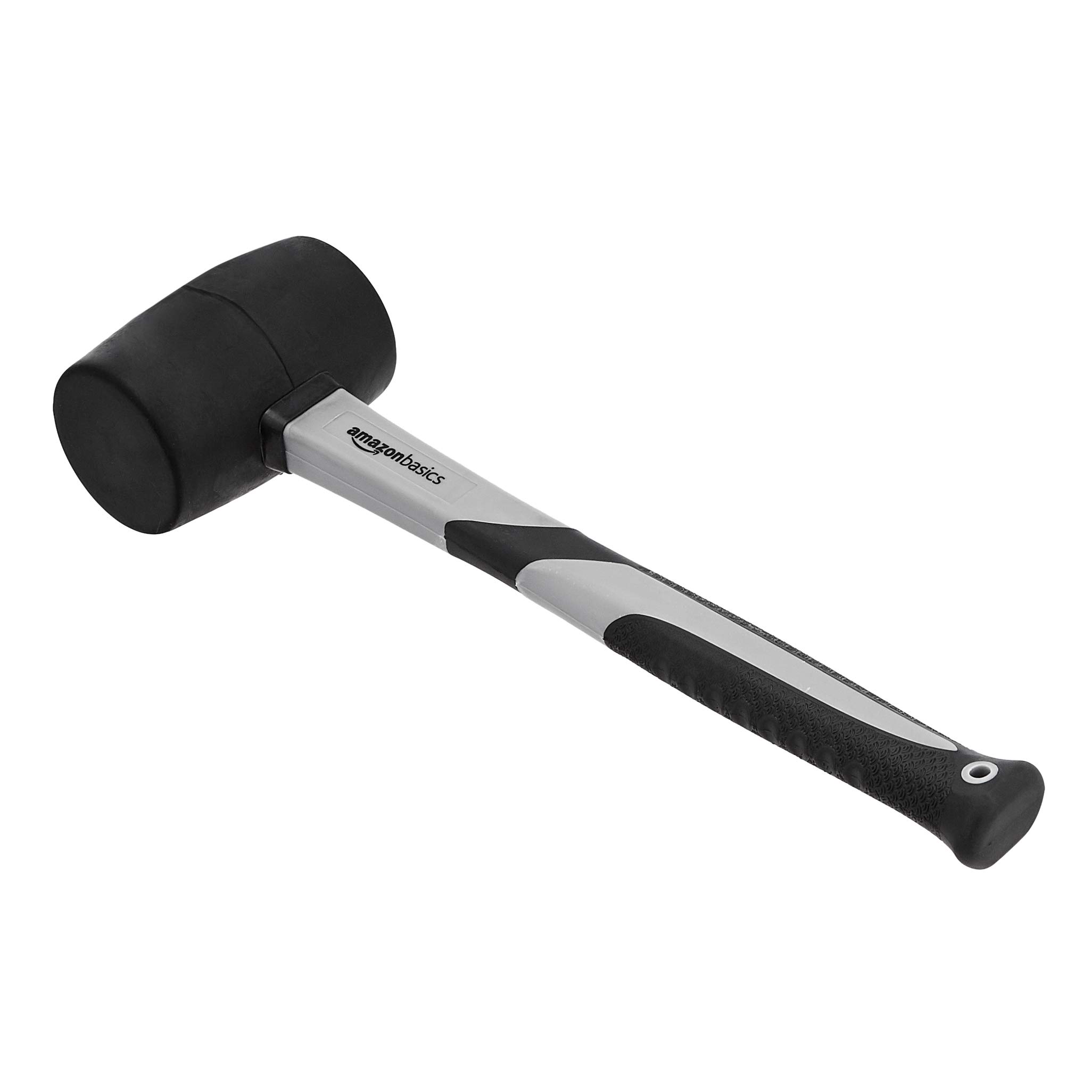 Amazon Basics Club Hammer with Fibreglass Handle, 450g, Black