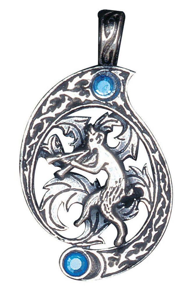 Pan for Irresistible Magnetism - Fire and Ice Pendants Collection - A Lead-Free Pewter Necklace Range with Crystals - Gift Boxed