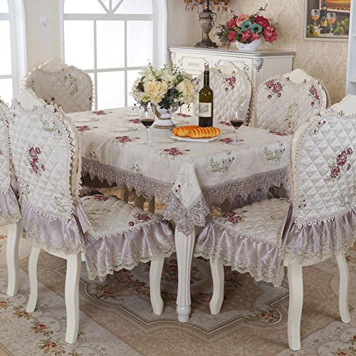 European style Lace Restaurant Chair cover,Household Kitchen Hotels Dining Decoration Chair cover 1 pc-B