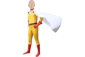 QAHEART Anime Saitam Cosplay Costumes Saitam Jumpsuits Full Set Halloween Bodysuit Carnival Party