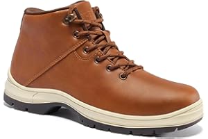 CARENURSE Mens Lightweight Hiking Boots Water Resistant Mid Ankle Work Casual Hiker Trekking Outdoor Boots Anti Slip Hiking Shoes