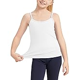 Dreammonkey Girl’s Full Sleeveless Camisole Tank Tops Kids Comfort Breathable Dance Tank Tops(Ages 2T-14Years)