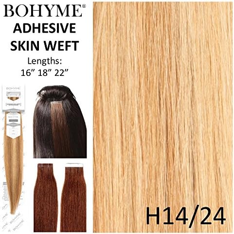 Bohyme Tape-In Skin Weft 100% Remi Human Hair Extensions (18", H14/24)