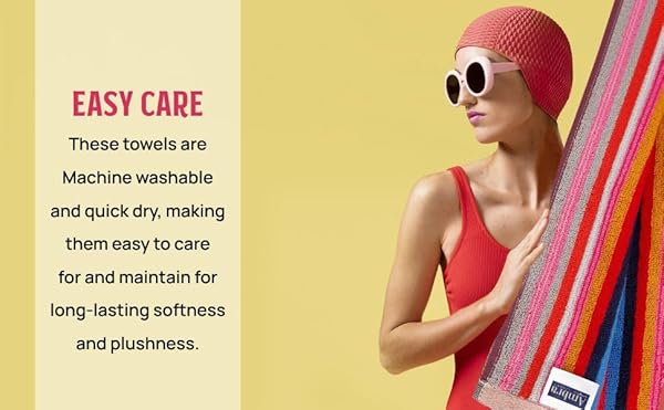AMBRA LINENS 500 GSM HIGHLY ABSORBENT BATH TOWELS SET, 100% COTTON, SOFT AND PLUSH, ALL SEASONS USE, EXTRA LARGE, CABANA STYLE, BEST FOR POOL, BEACH, SPA, GYM (AQUA)