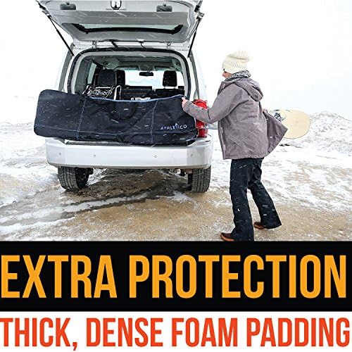Athletico Padded Two-Piece Snowboard and Boot Bag Combo | Store & Transport Snowboard Up to 165 cm and Boots Up to Size 13 | Includes 1 Padded Snowboard Bag & 1 Padded Boot Bag 7 Athletico Padded Two-Piece Snowboard and Boot Bag Combo | Store & Transport Snowboard Up to 165 cm and Boots Up to Size 13 | Includes 1 Padded Snowboard Bag & 1 Padded Boot Bag
