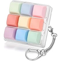 Tomedeks Jouet Fidget Clavier Pour Adultes,Porte Clé Clavier Fidget Avec Lumière Led Clavier Fidget Clicker Drôle Jouet Fidget Bouton Pour Décompression Décoration (Typ L