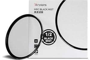 7artisans Black Mist Filter 1/2 Aluminum Alloy Natural Soft Diffuser Effect Dream Cinematic Effect Soft Focus Optical Glass F
