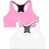 Fruit of The Loom Girls Stay Dry Racerback Sports Bra