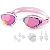 Nearsighted Swim Goggles, Shortsighted Optical Swimming Goggles No Leaking Anti Fog UV Protection for Adult Men Women