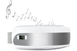 Kyltoor Eye Massager with Heat, Smart Eye Massager for Migraines with Bluetooth Music Foldable Heat Compression 5 Modes Heated Eye Massage for Dry Eyes Migraines Dark Circles Puffiness