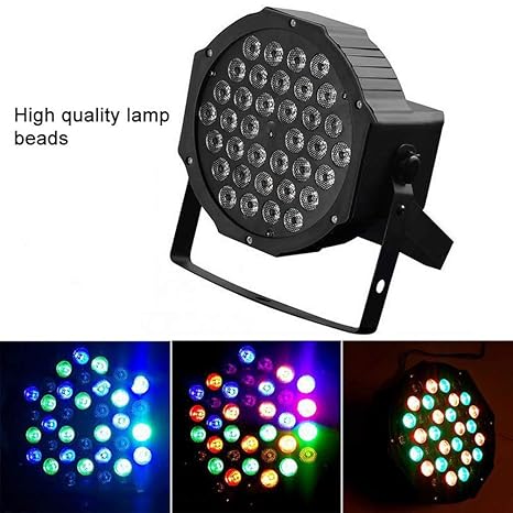 Jbsceen 36W Luz de Escenario Par LED Luz de Discoteca, 36LED RGB ...