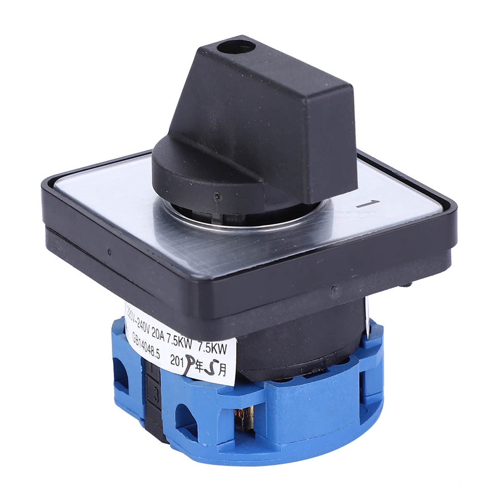 Industrial Rotary Cam Changeover Switch 4 Terminal Locking Type Transfer Selector 2 Position 20A AC 660V LW26D-20/C02.1