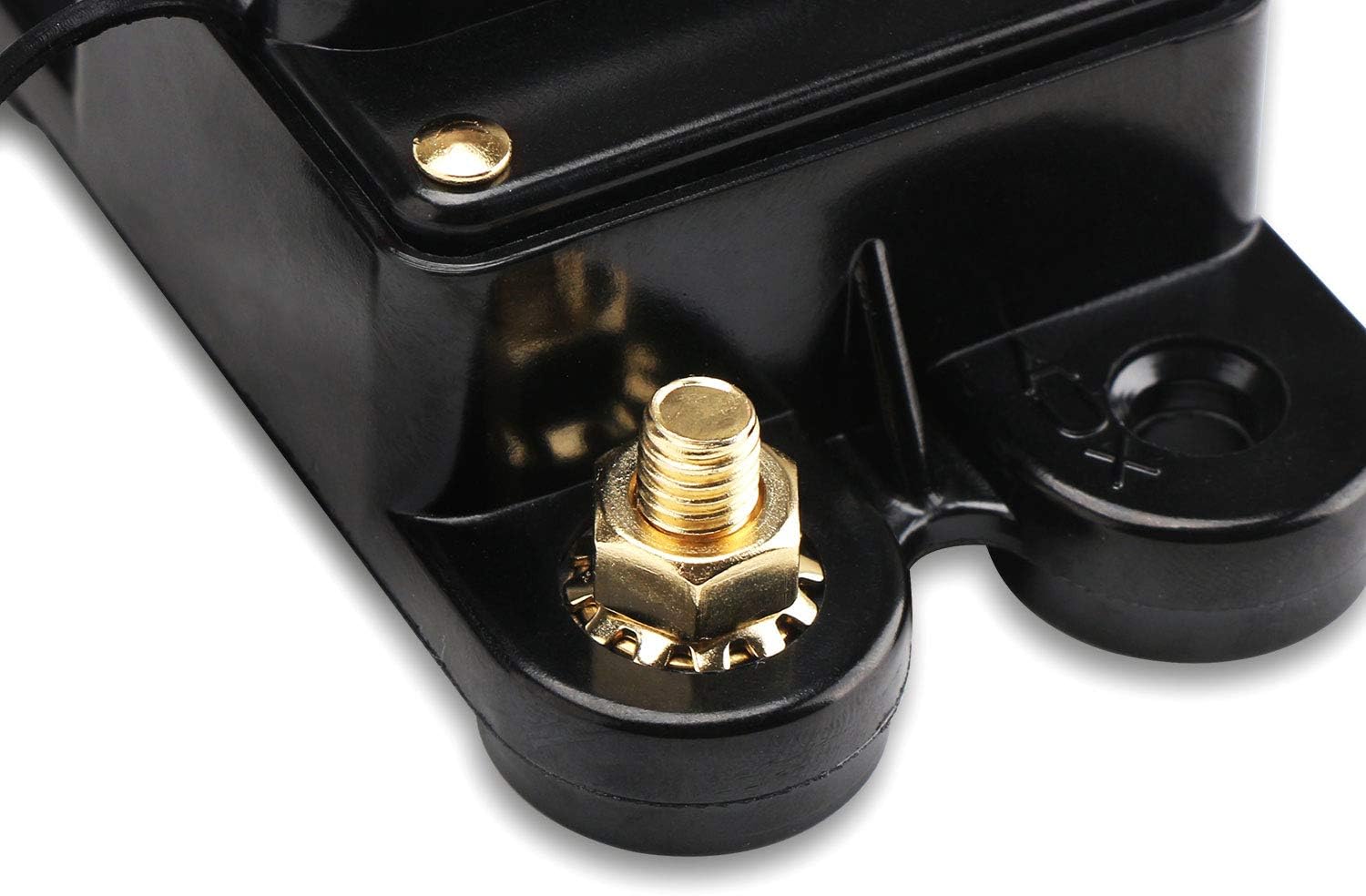 80 Amp Fuse, DROK DC 24V 80A Manual Reset Circuit Breaker Trolling Motor Auto Car Marine Boat Audio Stereo Video Inline Fuse Inverter Power Surge Current Overload Protector: Home Improvement