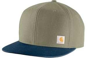 Carhartt Mens Firm Duck Flat Brim CapBaseball Cap