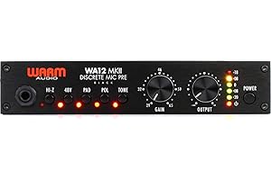 Warm Audio WA12 MKII Single Channel Microphone Preamplifier & Instrument DI- Black