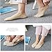 Womens Lace 6 Pair Various Color Non-skid Low Cut Boat Socks With Toe Grip (Black2 white1 grey1 pink1nude1),Large