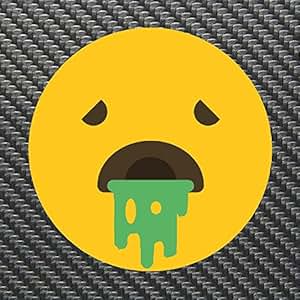 Amazon.com: Throw Up Face Emoji Sticker Decal Custom Vinyl Sick Texting