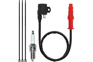 STYLEMAFIA Premium Ignition Coil & Spark Plug Set Compatible with Polaris Ranger 400 500 & Sportsman 400 450 500 HO 4x4 6x6 ATV Models 2004-2013 (OEM Part #3089239)