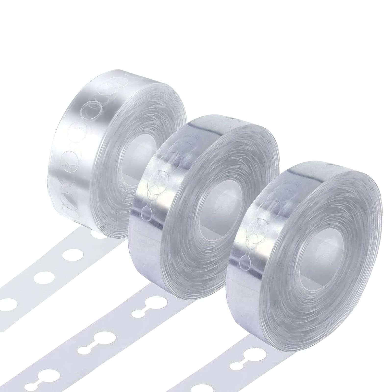 KkaFFe Balloon Arch Kit, Balloon Arch Tape, Balloon Tape Strip, Balloon Garland Decorating Strip Kit, for Party Wedding/Birthday Decorations (Single Hole+2*Double Hole Transparent Color)