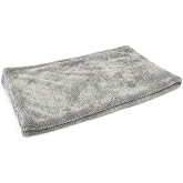 Autofiber Dreadnought XL Microfiber Car-Drying Towel, Superior Absorbency for Drying Cars, Trucks, and SUVs, Double-Twist Pile, One-Pass Vehicle-Drying Towel - Pack of 1, Gray (20 inch x 40 inch)