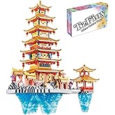 TzFioy Penglai Asgard Micro Brick Building Set (5146 Pieces) – Famous Chinese Fable Architecture Model Educational Toy Gift for Kids and Adults