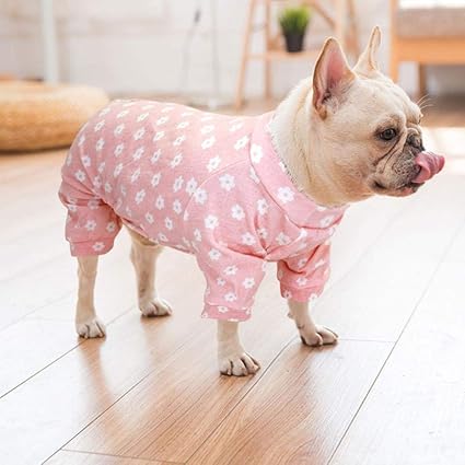 Zhuangxiang Cat Dog Clothes Dog Clothes Pug French Bulldog Small Dog Cat Clothes Chihuahua Yorkshire Pet Clothing Pajamas Jumpsuit For Small Dogs Cats Puppy Pink M Amazon Co Uk Pet Supplies