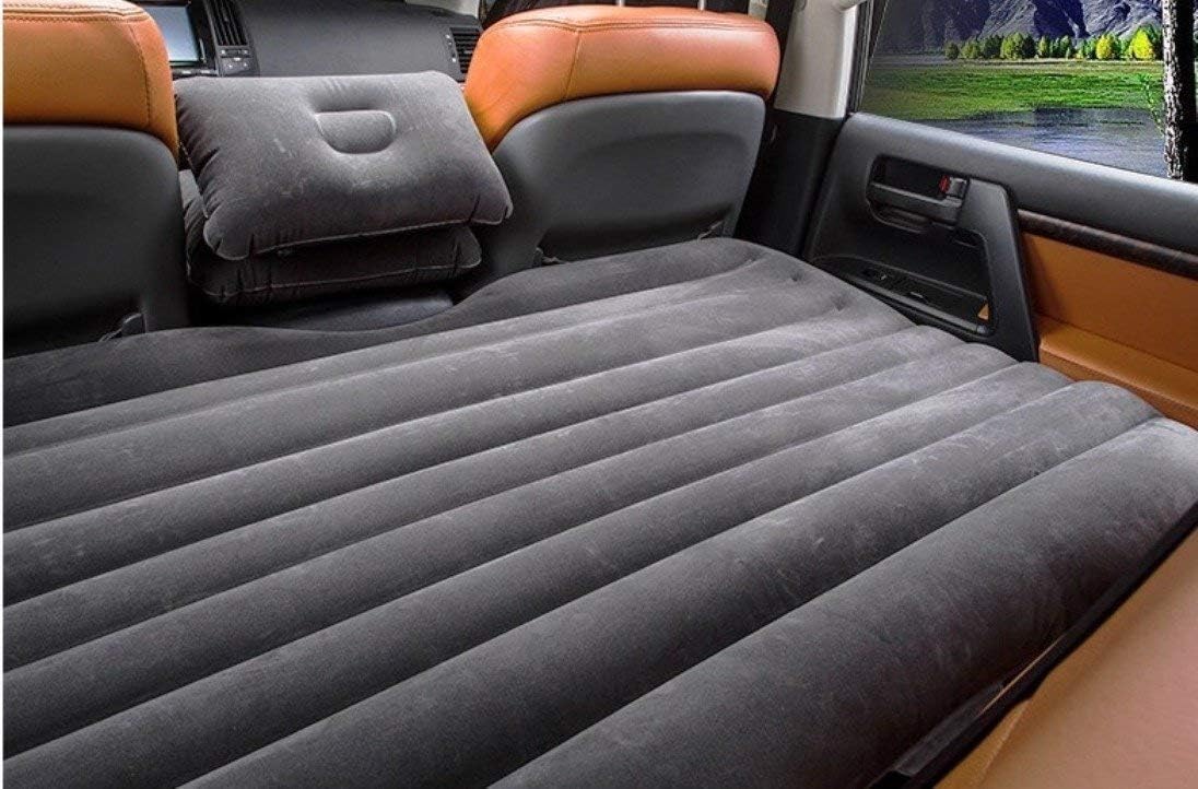 FBSPORT Bed Car Mattress Camping Mattress for Car Sleeping Bed Travel Inflatable Mattress Air Bed for Car Universal SUV Extended Air Couch with Two Air Pillows : Sports & Outdoors