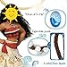 Tacobear Necklace for Moana Bracelet Hair Clips, Cosplay Costume Accessories for Adults and Kids Movie Gift for Girls