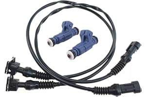 CTTMEOOB Fuel Injector with Pigtail Harness 2 PCS Compatible with Polaris Ranger/RZR/Sportsman 700 800 EFI 2005-2014, Replaces 1202863 1253558 100-4332