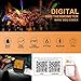 Digital Bluetooth Meat Thermometer for iPhone - 6 Long Probes, Smart Instant Read, Phone App Wifi Remote, Battery Powered, Easy for Cooking Food, BBQ Grilling, Wireless Leave in Oven Safe and Smoker