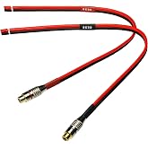 CNCESS RCA Female to Speaker Wire Cable, 14AWG, 2-Pack (1 Foot) | Color-coded leads for organized speaker-wire connections.