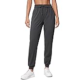 CRZ YOGA 4-Way Stretch High Waisted Joggers for Women Casual Dress Work Workout Pants Pockets